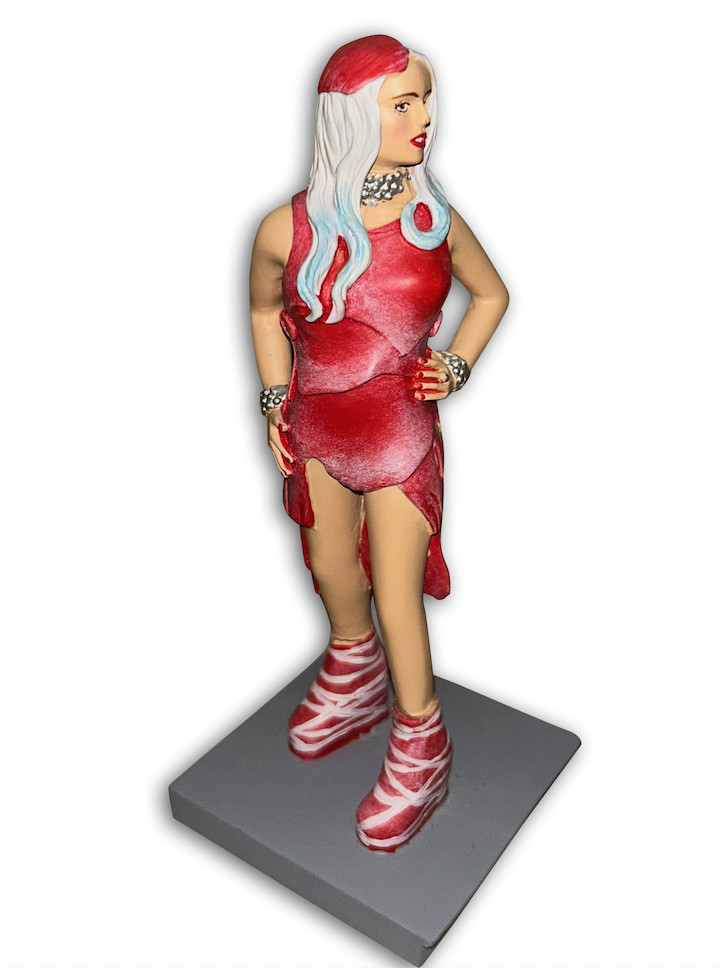 lady gaga meat dress vma Action Figure Doll Figurine Statue (VMA Dress) was lady gaga's meat dress real meat